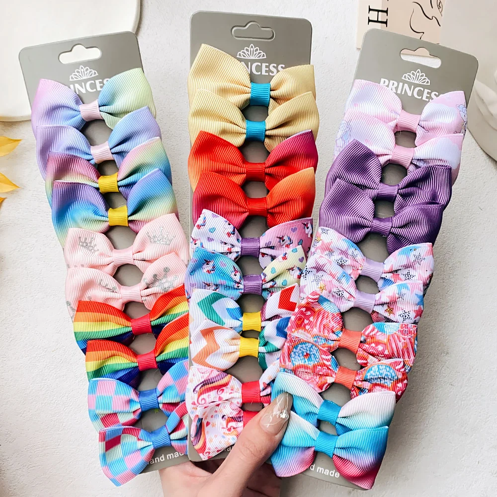 10pcs/set Printed Unicorn Mermaid Donuts Hair Bow With Clip For Baby Girls Cute Hair Clip Hairgrips Barrettes Hair Accessories
10pcs/set Printed Unicorn Mermaid Donuts Hair Bow With Clip For Baby Girls Cute Hair Clip Hairgrips Barrettes Hair Accessories