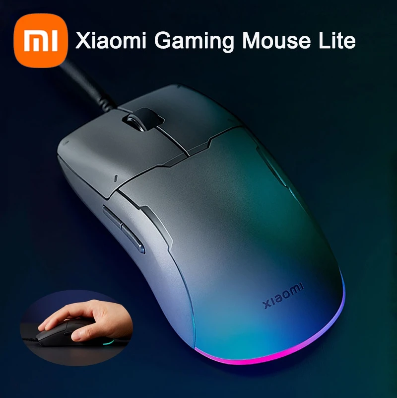 Xiaomi Gaming Mouse Lite RGB Computer Mouse Gaming Gamer 6200DPI Adjustable Wired Optical LED Computer Mice Suitable for gamers
Xiaomi Gaming Mouse Lite RGB Computer Mouse Gaming Gamer 6200DPI Adjustable Wired Optical LED Computer Mice Suitable for gamers