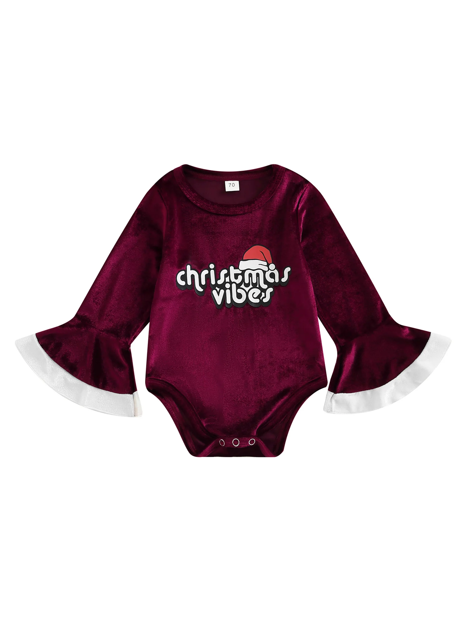 Velvet Christmas Outfit Infant Baby Girl Christmas Clothes Letter Print Flared Long Sleeve Romper Bodysuit Tops
Velvet Christmas Outfit Infant Baby Girl Christmas Clothes Letter Print Flared Long Sleeve Romper Bodysuit Tops