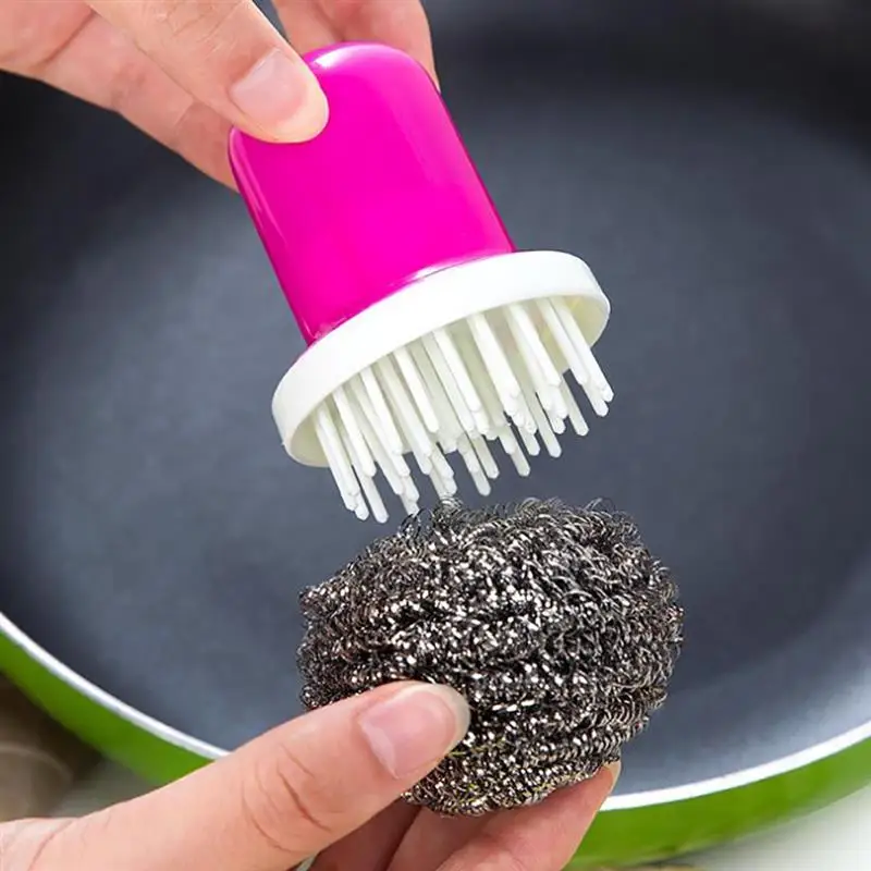Kitchen Stainless Steel Wire Ball With Handle Clean Brush For Dish Bowl Pan Clean Metal Scrubber Ball Household Cleaning Tools
Kitchen Stainless Steel Wire Ball With Handle Clean Brush For Dish Bowl Pan Clean Metal Scrubber Ball Household Cleaning Tools