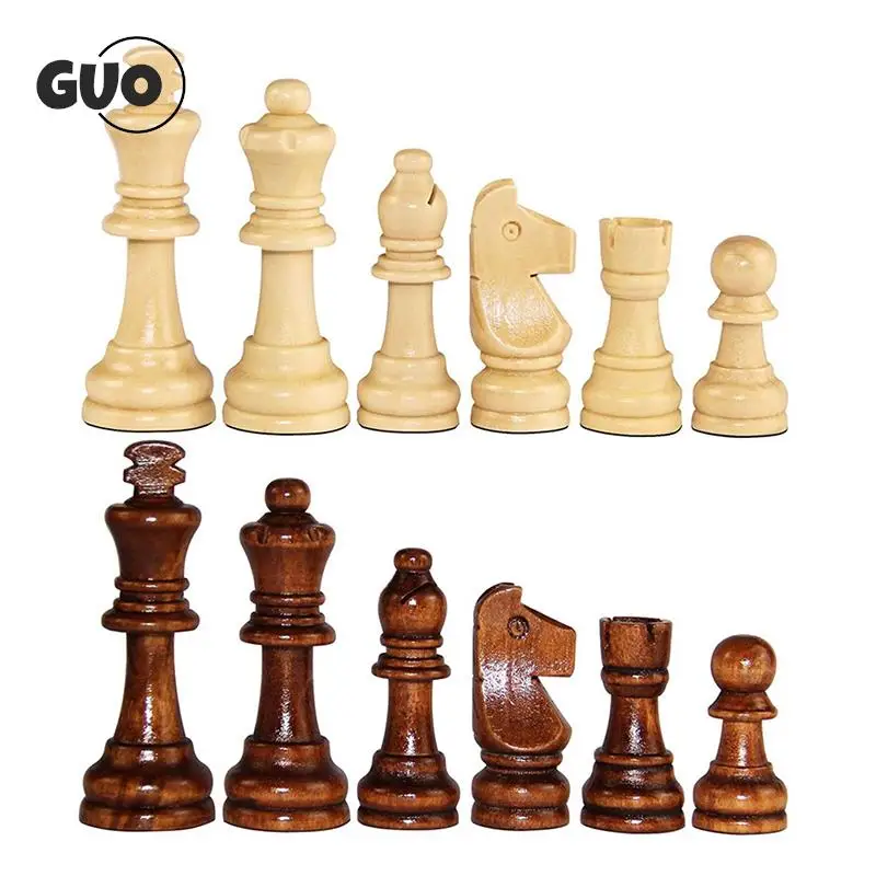 32pcs/set Wood Chess Set 2.2 Inch Wooden Chess Pieces Complete Chessmen International Word Entertainment Accessories
32pcs/set Wood Chess Set 2.2 Inch Wooden Chess Pieces Complete Chessmen International Word Entertainment Accessories