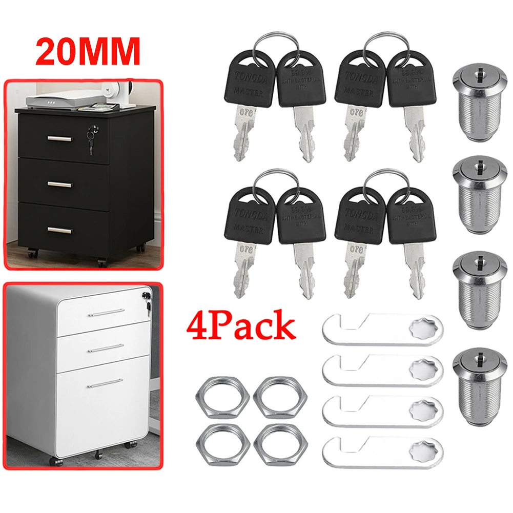 4pcs Cam Lock Door Cabinet Mailbox Drawer Cupboard Locker + 2 Keys Cabinet Door Cam Lock Hardware 16/20/25/30mm
4pcs Cam Lock Door Cabinet Mailbox Drawer Cupboard Locker + 2 Keys Cabinet Door Cam Lock Hardware 16/20/25/30mm