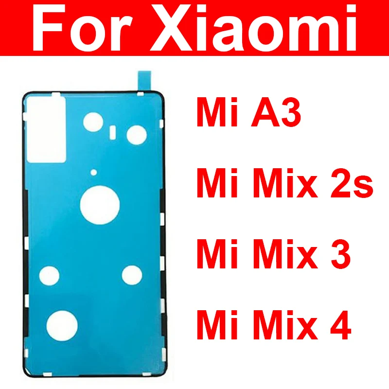 Наклейка на заднюю крышку аккумулятора для Xiaomi Mi Mix 2s 3 4 A3 клейкая лента корпуса