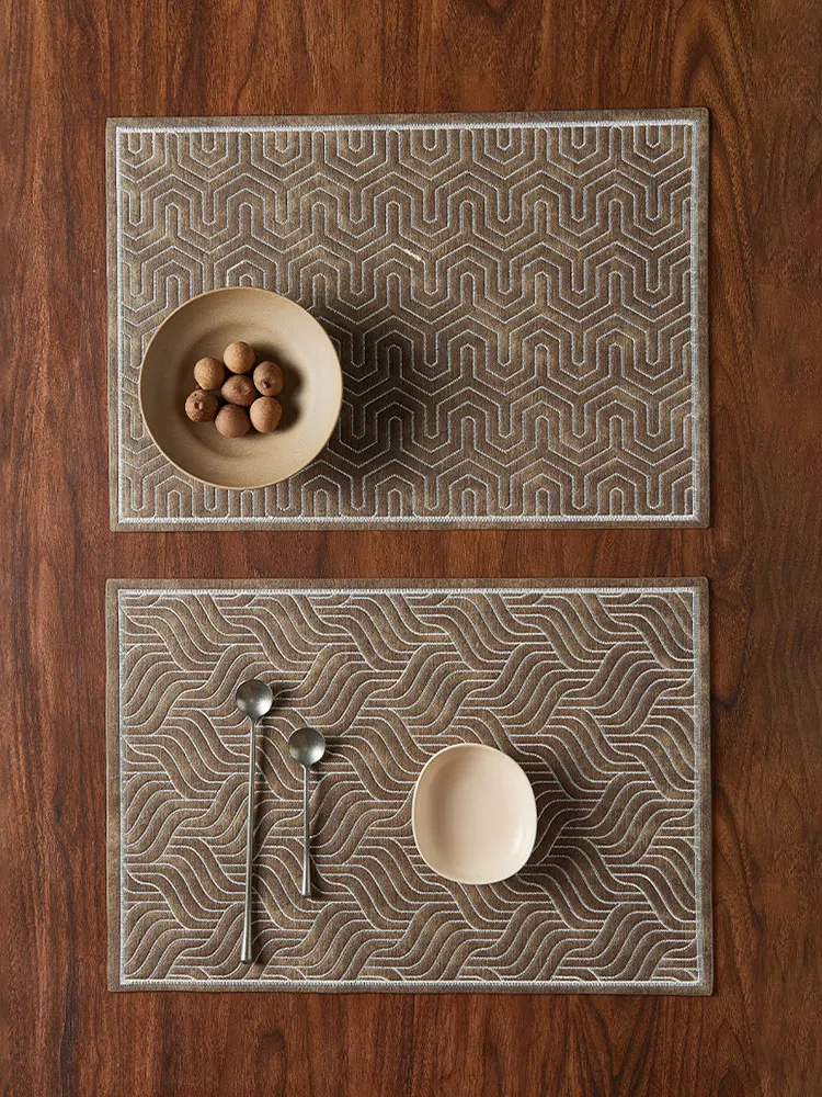 Plate Mat Leather Anti Scalding Bowl Pad Household Embroidered Western Food Pad Waterproof and Oil-proof Tableware Pad Table Mat
Plate Mat Leather Anti Scalding Bowl Pad Household Embroidered Western Food Pad Waterproof and Oil-proof Tableware Pad Table Mat