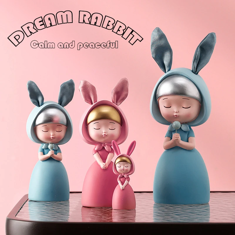 European-style Girl HomeRoom Living Room Decoration Birthday Gift Resin Ornaments FigurinesGirl Bedroom Dream Rabbit Cake Decor
European-style Girl HomeRoom Living Room Decoration Birthday Gift Resin Ornaments FigurinesGirl Bedroom Dream Rabbit Cake Decor