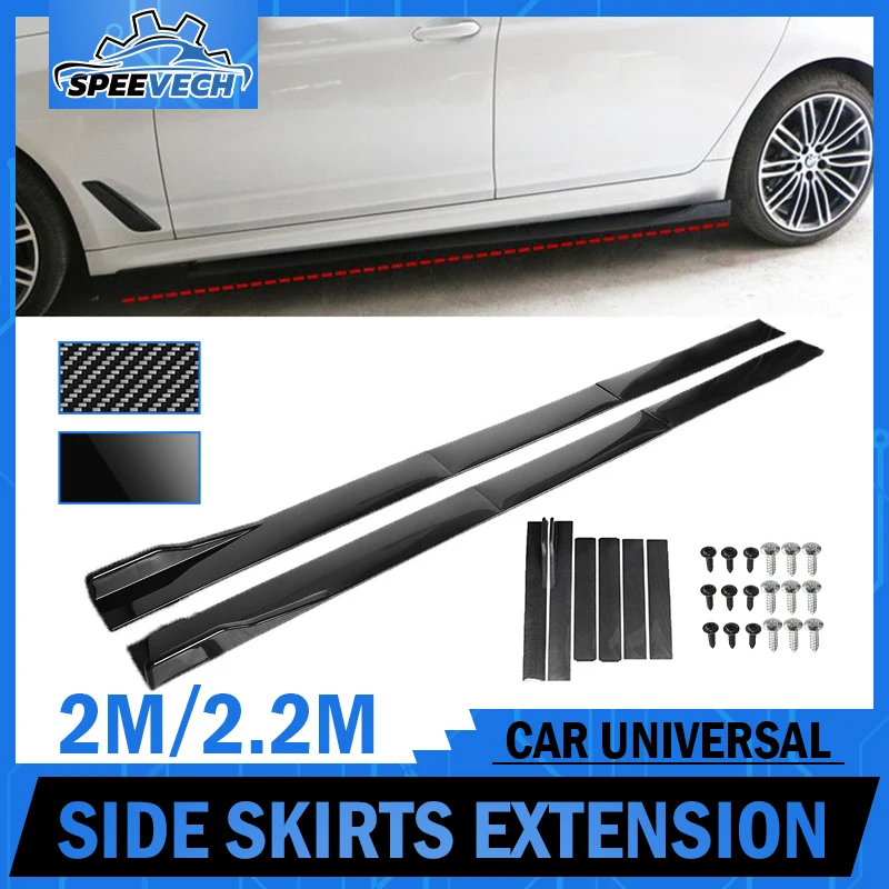 Car Accessories 1Pair 2M Universal Side Skirts Extension Rocker Panels Lip Splitters For Civic Benz BMW ABS Car Exterior
Car Accessories 1Pair 2M Universal Side Skirts Extension Rocker Panels Lip Splitters For Civic Benz BMW ABS Car Exterior
