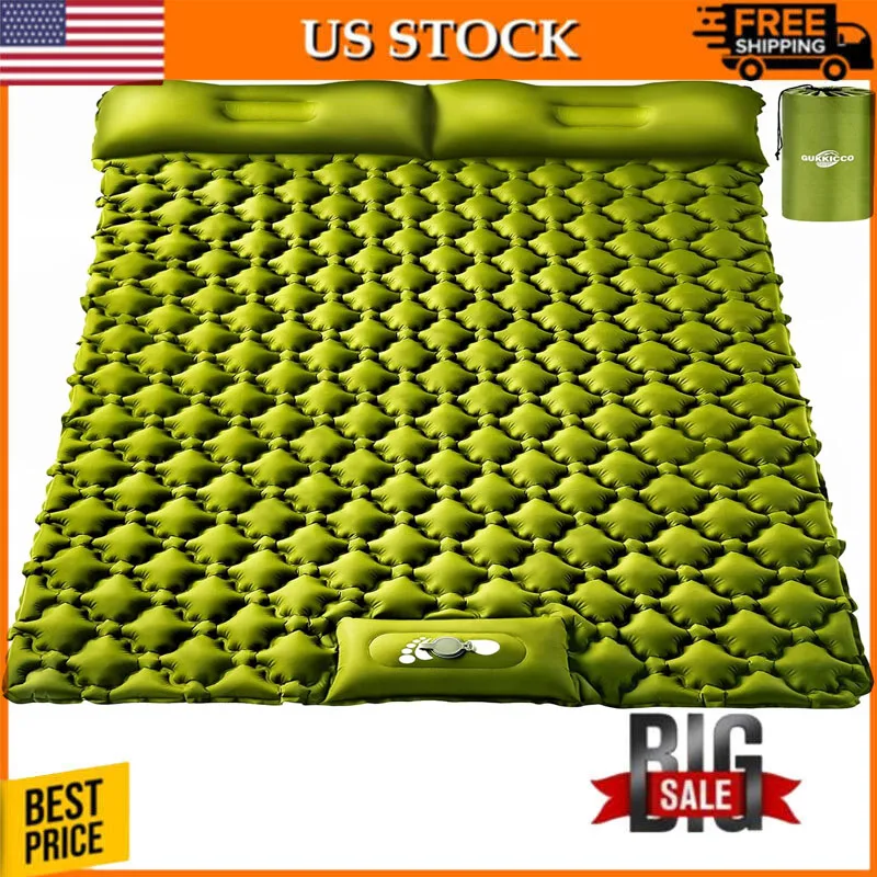 Hiking - Airpad, Carry Bag, Repair Kit1 Camping Pad 2 Person with Pillow Built-in Foot Pump for Camping
Hiking - Airpad, Carry Bag, Repair Kit1 Camping Pad 2 Person with Pillow Built-in Foot Pump for Camping