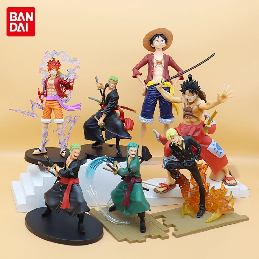 

Action Figure One Piece Anime Monkey D Luffy Zoro Roronoa Ace Sanji Chopper PVC Doll Collectible Gift Combat Model Ornaments Toy