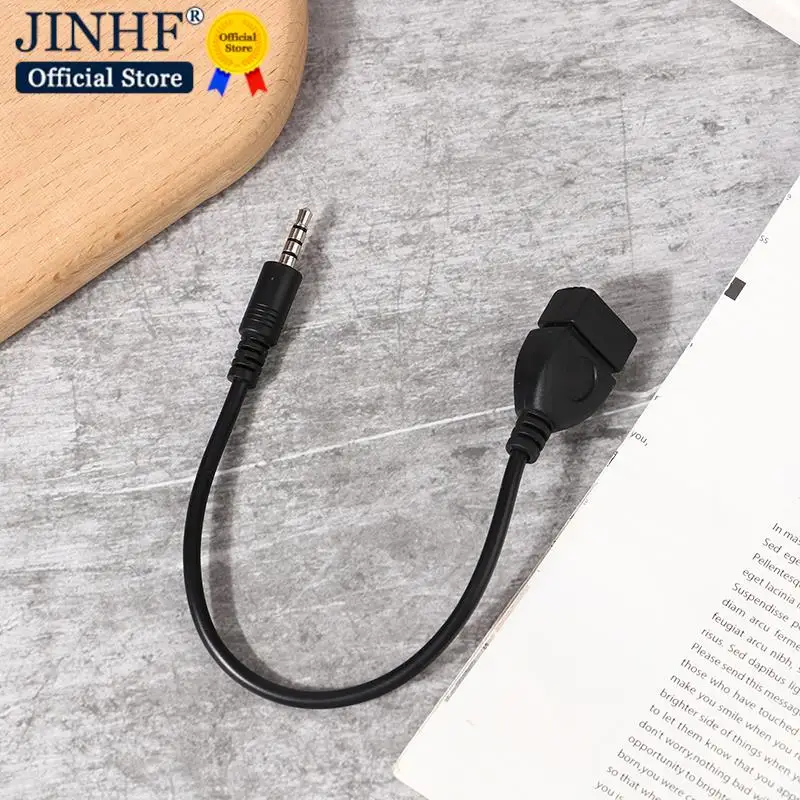 1pc 3.5mm Black Car AUX Audio Cable To USB Audio Cable Car Electronics for Play Music Car Audio Cable USB Headphone Converter
1pc 3.5mm Black Car AUX Audio Cable To USB Audio Cable Car Electronics for Play Music Car Audio Cable USB Headphone Converter
