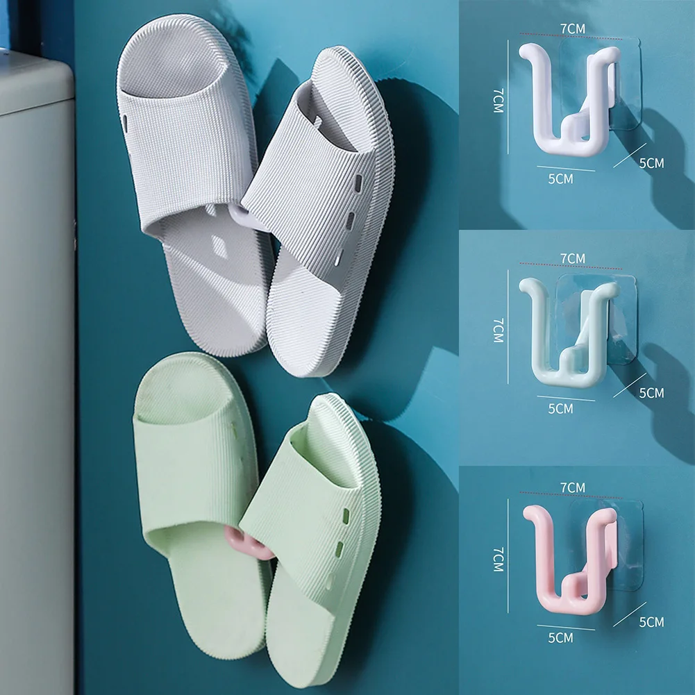 Slippers Rack Self-adhesive Slipper Hook Bedroom Bathroom Toilet Drainage Rack 7x5x5cm Non-Punched Wall Mounted Drying Rack
Slippers Rack Self-adhesive Slipper Hook Bedroom Bathroom Toilet Drainage Rack 7x5x5cm Non-Punched Wall Mounted Drying Rack