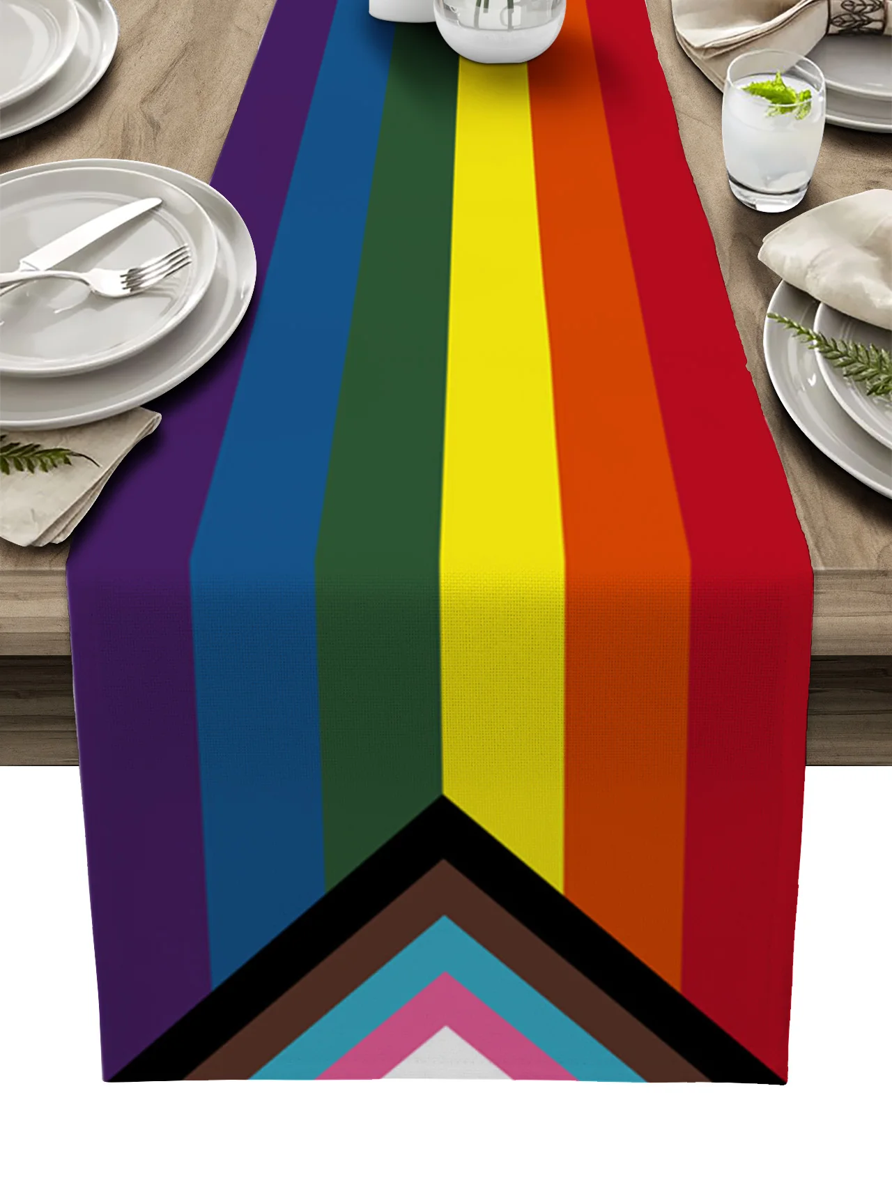 Rainbow Stripes Plaid Table Runner Home Wedding Banquet Festival Party Hotel Table Decoration Table Cover
Rainbow Stripes Plaid Table Runner Home Wedding Banquet Festival Party Hotel Table Decoration Table Cover