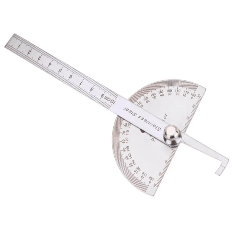 Angle Ruler Protractor Ruler Angle Ruler 100mm Stainless Steel Angle Ruler 0-180° Semicircle
Angle Ruler Protractor Ruler Angle Ruler 100mm Stainless Steel Angle Ruler 0-180° Semicircle