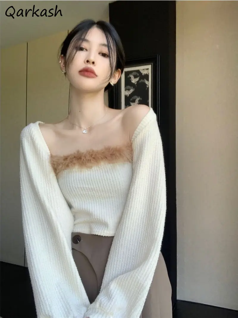 2 Piece Sets Women Long Sleeve Cardigan Crop Tops Slim Tanks Sexy All-match Design Y2k Clothes Harajuku Elegant Outfits New Chic 
2 Piece Sets Women Long Sleeve Cardigan Crop Tops Slim Tanks Sexy All-match Design Y2k Clothes Harajuku Elegant Outfits New Chic