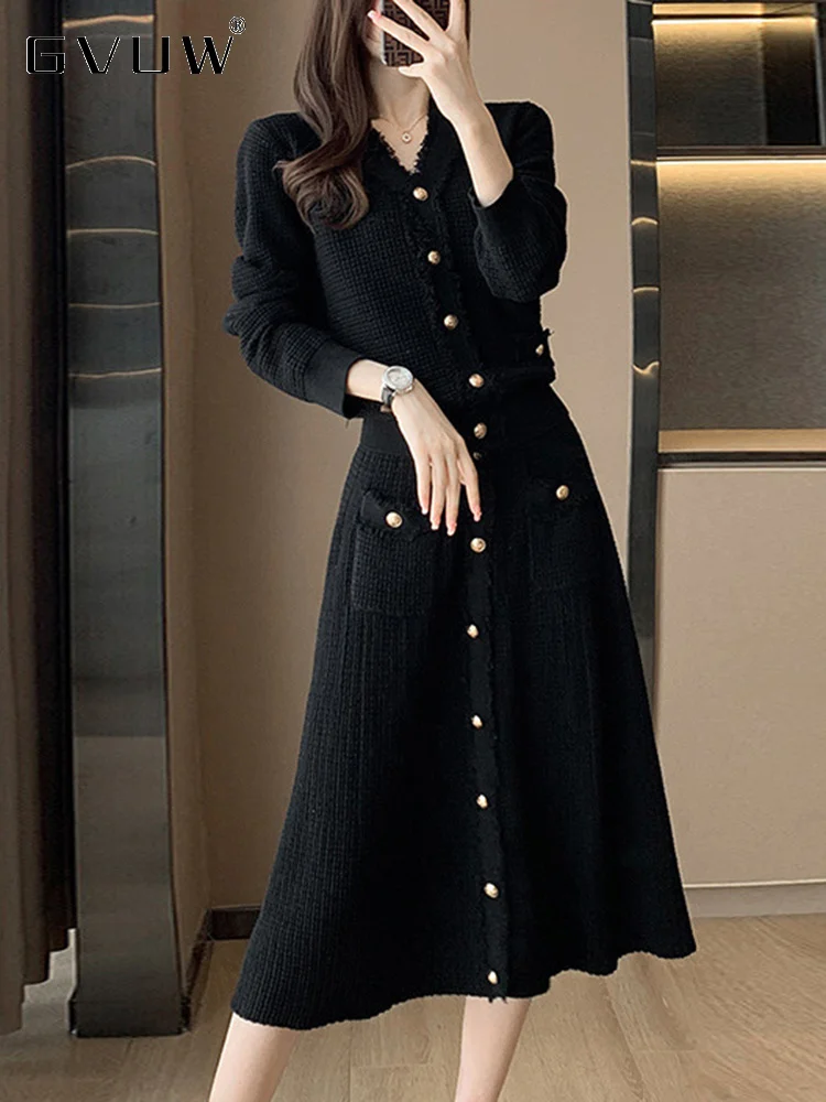 GVUW 2023 Autumn New Knitted Two Piece Set For Women V-neck Long Sleeve Cardigan Loose Single Breasted Skirt Female 17G2124
GVUW 2023 Autumn New Knitted Two Piece Set For Women V-neck Long Sleeve Cardigan Loose Single Breasted Skirt Female 17G2124