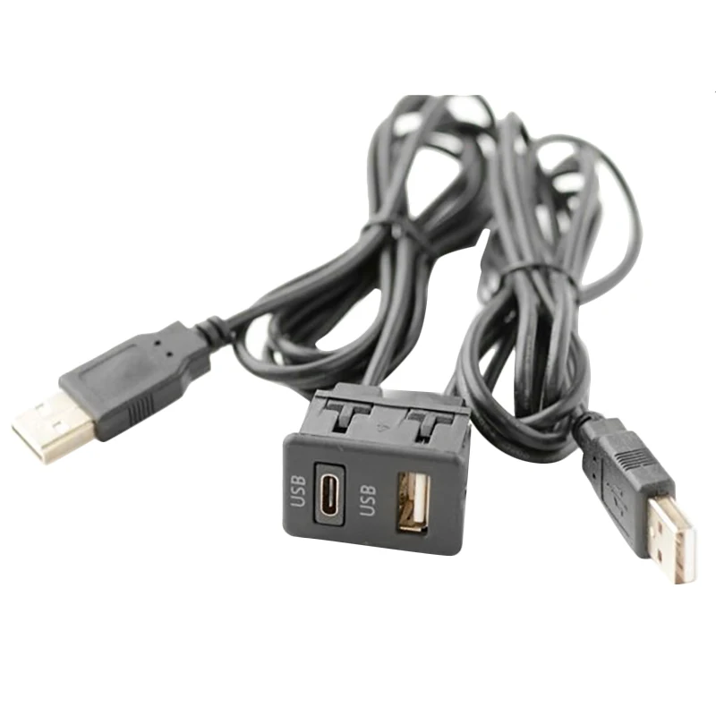 150CM Car Dash Flush Mount 2 USB Port Panel Auto Boat Dual USB-TAPYC Extension Cable Adapter for Toyota
150CM Car Dash Flush Mount 2 USB Port Panel Auto Boat Dual USB-TAPYC Extension Cable Adapter for Toyota