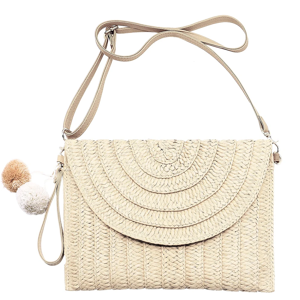 2022 Summer Beach Straw Envelope Crossbody Bag Handmade Weave Handbag Large Capacity Casual Retro Classic Shoulder Pack fo Women
2022 Summer Beach Straw Envelope Crossbody Bag Handmade Weave Handbag Large Capacity Casual Retro Classic Shoulder Pack fo Women