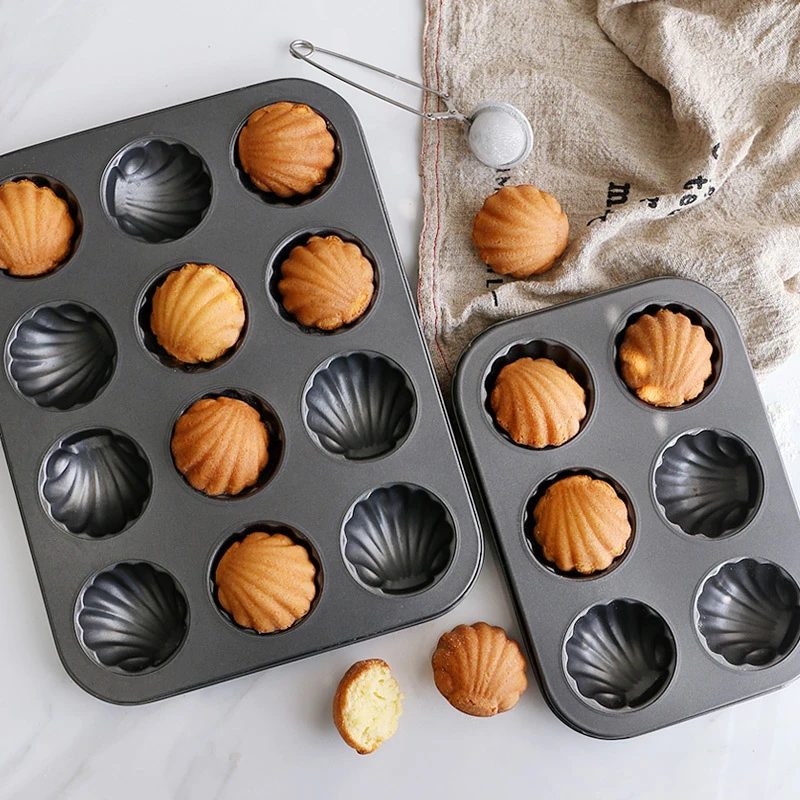 Madeleine Mold Cake Pan 4/6/912-Cavity Non-Stick Sea Shell Shape Chocolate Cake Mold Cookies Madeleine Baking Pan Cake Tools
Madeleine Mold Cake Pan 4/6/912-Cavity Non-Stick Sea Shell Shape Chocolate Cake Mold Cookies Madeleine Baking Pan Cake Tools
