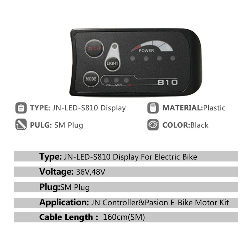 No. 2 Communication Protocol S810 250W Motor 15A Controller Controller Bicycle Monitor 15A For E-Bike Replacement
No. 2 Communication Protocol S810 250W Motor 15A Controller Controller Bicycle Monitor 15A For E-Bike Replacement