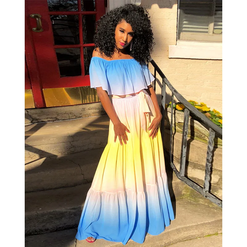Y2K Clothes Long Dress Women 2022 Spring And Summer New One-line Collar Rainbow Chiffon Fashion Pleated Loose Street Girl Dress
Y2K Clothes Long Dress Women 2022 Spring And Summer New One-line Collar Rainbow Chiffon Fashion Pleated Loose Street Girl Dress