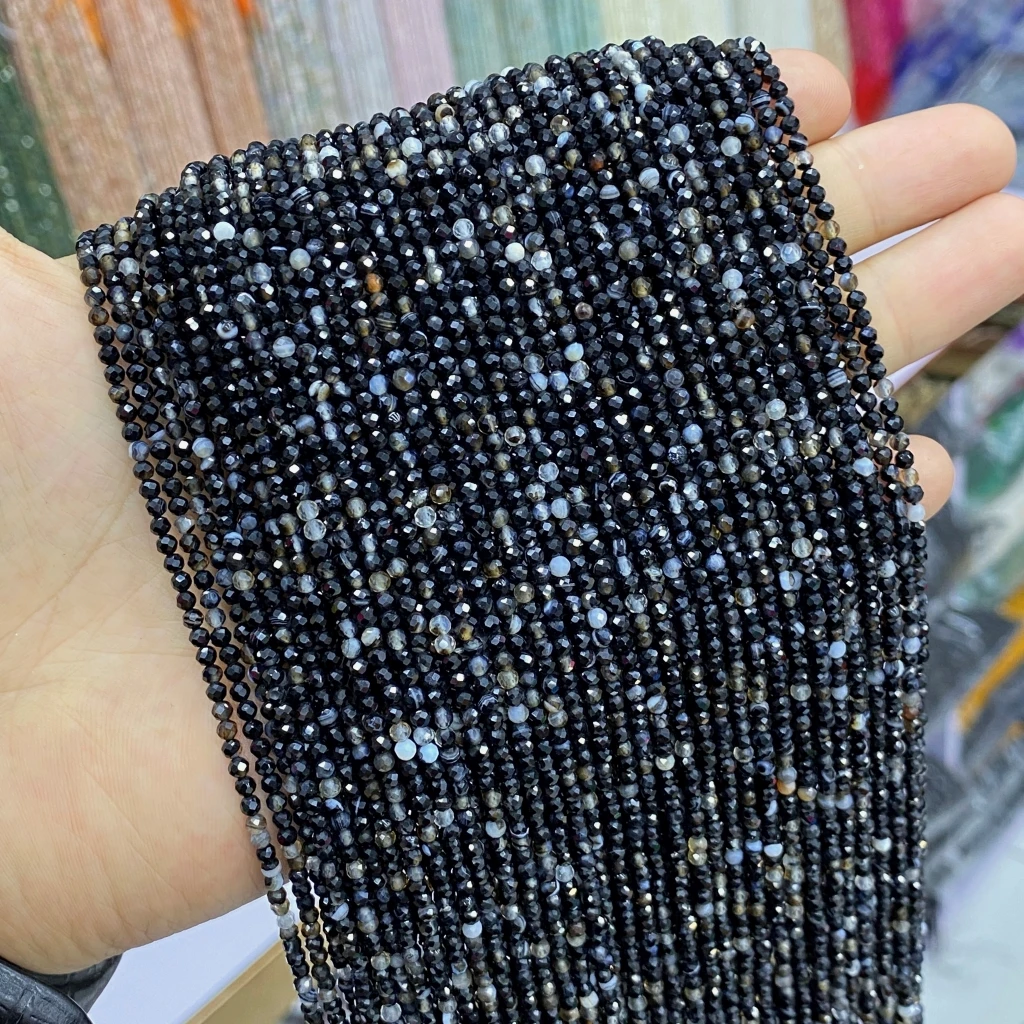 2.8mm Black Flower Agate Faceted Round Natural Stone Beads For Jewelry Making Accessories Wholesale
2.8mm Black Flower Agate Faceted Round Natural Stone Beads For Jewelry Making Accessories Wholesale