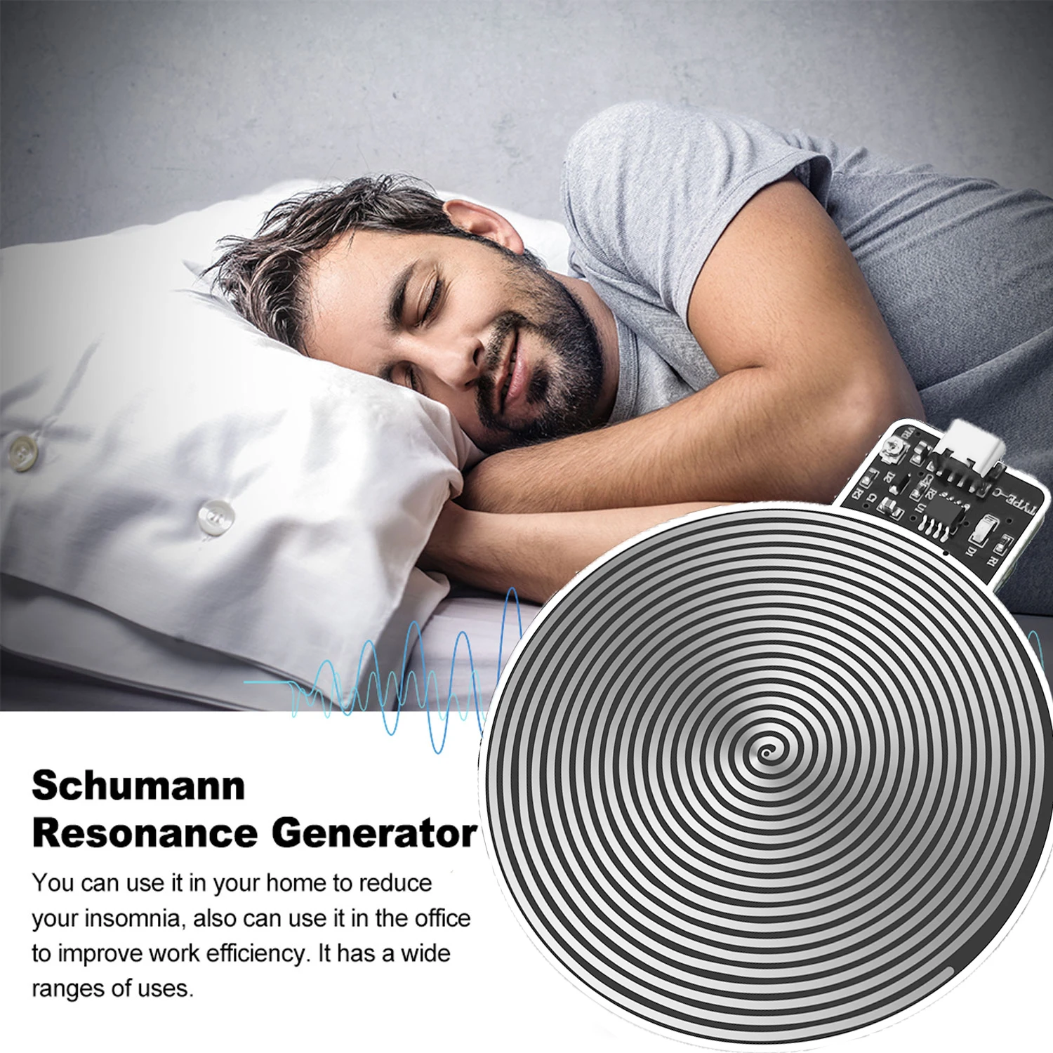 USB Power Supplys 7.8Hz Schumann Waves Ultra-Low Frequency Pulse Generator Sleep Improver Circular Schumann Waves Generator
USB Power Supplys 7.8Hz Schumann Waves Ultra-Low Frequency Pulse Generator Sleep Improver Circular Schumann Waves Generator