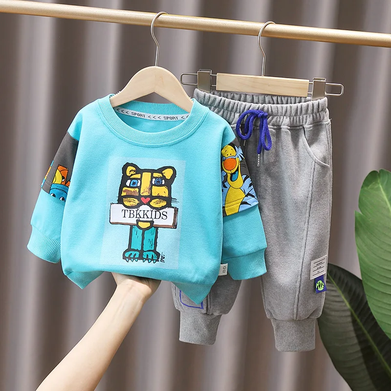 OLEKID 2022 Spring Autumn Children Boys 2PCS Clothing Set Cartoon Tiger Cotton Sweatshirts Casual Pants Baby Girls Clothes Suit
OLEKID 2022 Spring Autumn Children Boys 2PCS Clothing Set Cartoon Tiger Cotton Sweatshirts Casual Pants Baby Girls Clothes Suit