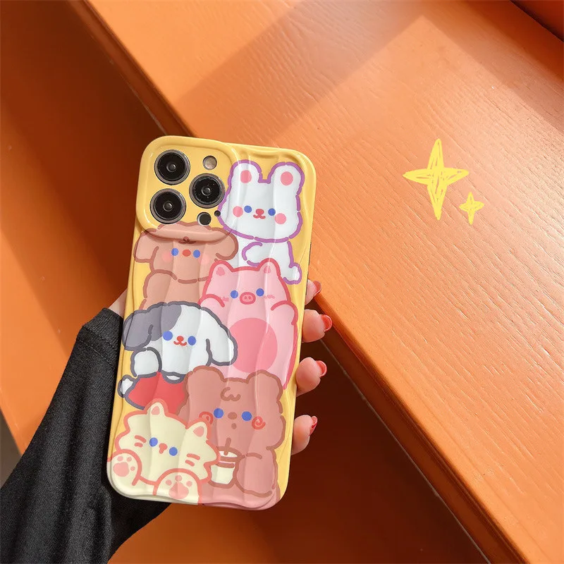 Cartoon Wave Texture Cute Full Screen Of Small Animals Mobile Phone Case For IPhone11 12 13 14 Pro Plus Max
Cartoon Wave Texture Cute Full Screen Of Small Animals Mobile Phone Case For IPhone11 12 13 14 Pro Plus Max