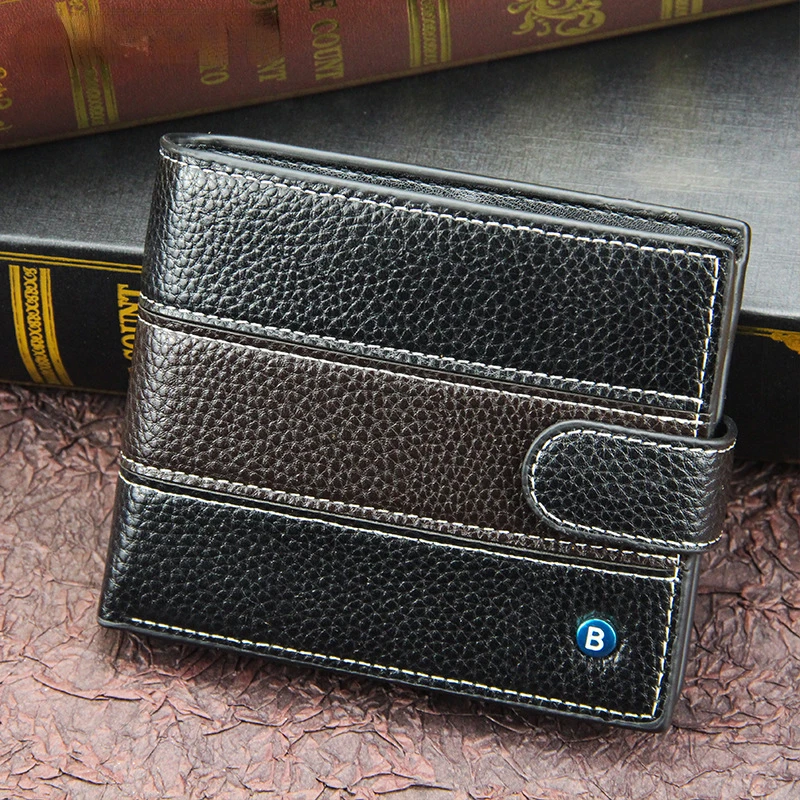 Men's Wallet Fashion Stitching Design Men's Magnetic Buckle Short Wallet Coin Purse Men's Business Wallet Men's Wallet
Men's Wallet Fashion Stitching Design Men's Magnetic Buckle Short Wallet Coin Purse Men's Business Wallet Men's Wallet
