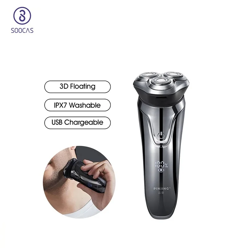 SOOCAS SO WHITE ES3 Electric Shaver Razor PINJING Shaving Machine LED Digital Display Rechargeable 3D Trimmer Beard Men Washable
SOOCAS SO WHITE ES3 Electric Shaver Razor PINJING Shaving Machine LED Digital Display Rechargeable 3D Trimmer Beard Men Washable