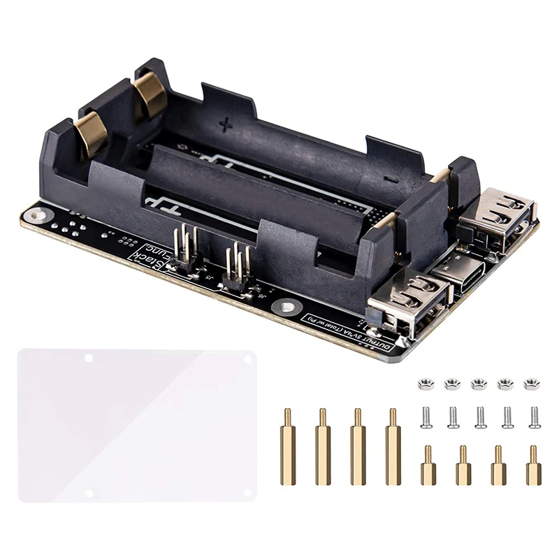 For Raspberry Pi 4 UPS Power Supply Uninterrupted UPS HAT 18 650 Backup Battery Power Supply Management Expansion Board
For Raspberry Pi 4 UPS Power Supply Uninterrupted UPS HAT 18 650 Backup Battery Power Supply Management Expansion Board