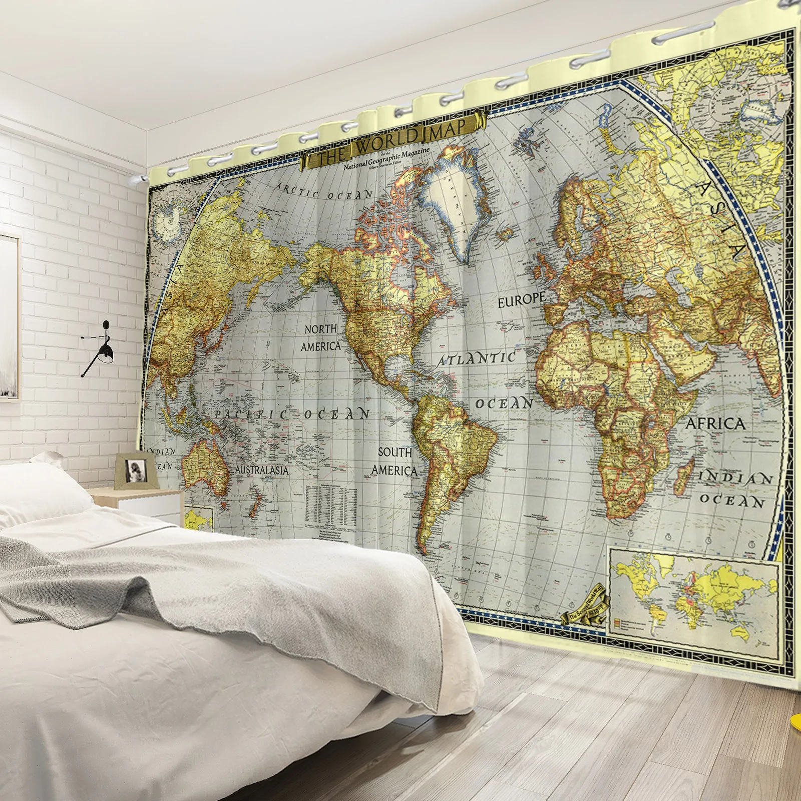 Laeacco Europe Vintage World Map Curtains For Living Room Bedroom High Quality Sunshade Insulation Treatment Drapes
Laeacco Europe Vintage World Map Curtains For Living Room Bedroom High Quality Sunshade Insulation Treatment Drapes
