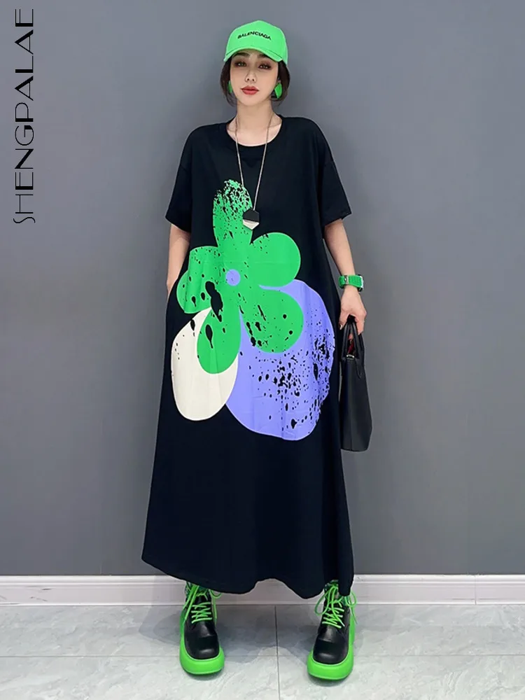 SHENGPALAE Fashion Printed T-shirt Dress For Women O-neck Short Sleeve Straight Casual Versatile Vestido Summer 2023 New 5R3489
SHENGPALAE Fashion Printed T-shirt Dress For Women O-neck Short Sleeve Straight Casual Versatile Vestido Summer 2023 New 5R3489