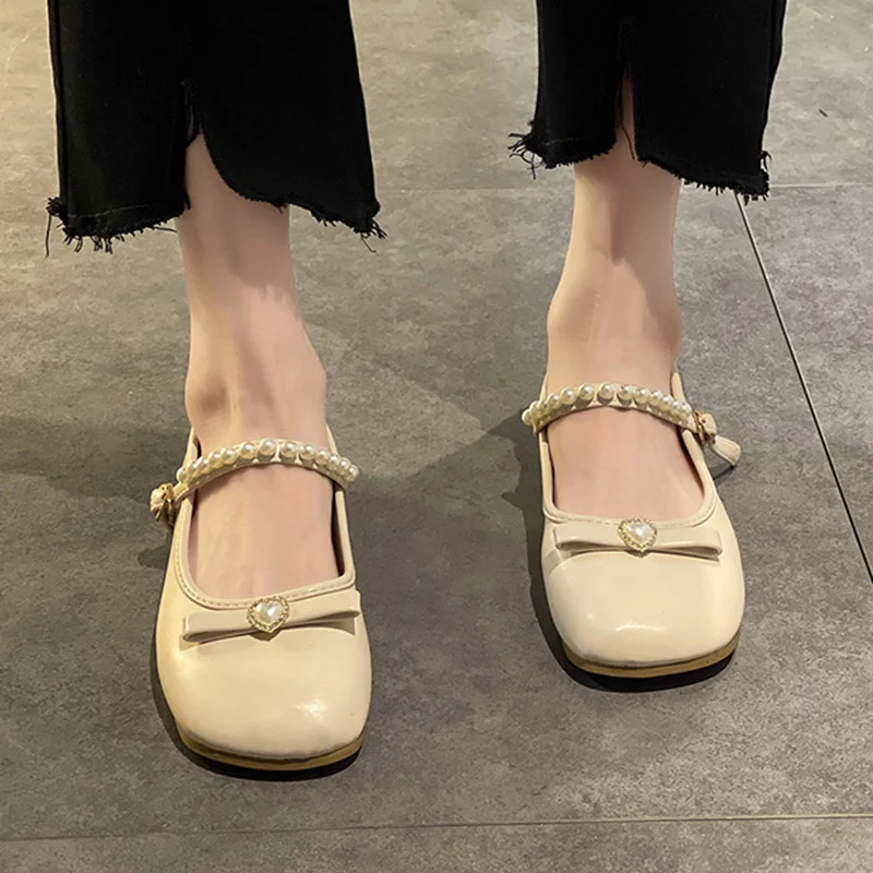 Flats Women 2021 New Fashion Girls Mary Janes Shoes Pearls Princess Shoes Sweet Bow Pearls Shallow White Wedding Shoe
Flats Women 2021 New Fashion Girls Mary Janes Shoes Pearls Princess Shoes Sweet Bow Pearls Shallow White Wedding Shoe