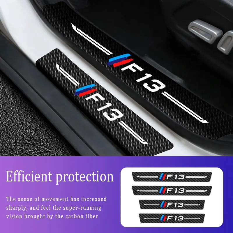 4x Sill Protector Stickers Scuff Plate Carbon Fiber For BMW F13 Logo Anti Scratch Stickers Car Door Thresh
4x Sill Protector Stickers Scuff Plate Carbon Fiber For BMW F13 Logo Anti Scratch Stickers Car Door Thresh