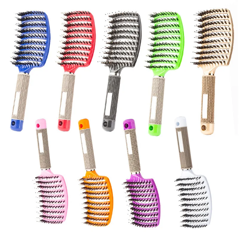 Hair Brush Scalp Massage Comb Hairbrush Bristle&Nylon Women Wet Curly Detangle Hair Brush for Salon Hairdressing Styling Tools
Hair Brush Scalp Massage Comb Hairbrush Bristle&Nylon Women Wet Curly Detangle Hair Brush for Salon Hairdressing Styling Tools