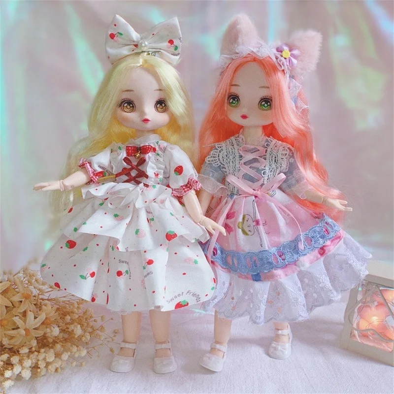 New Anime Doll Face 30CM Doll 20 Movable Jointed Bjd Dolls Fashion Dress DIY Toy Dolls with Shoes for Children Birthday Gifts
New Anime Doll Face 30CM Doll 20 Movable Jointed Bjd Dolls Fashion Dress DIY Toy Dolls with Shoes for Children Birthday Gifts