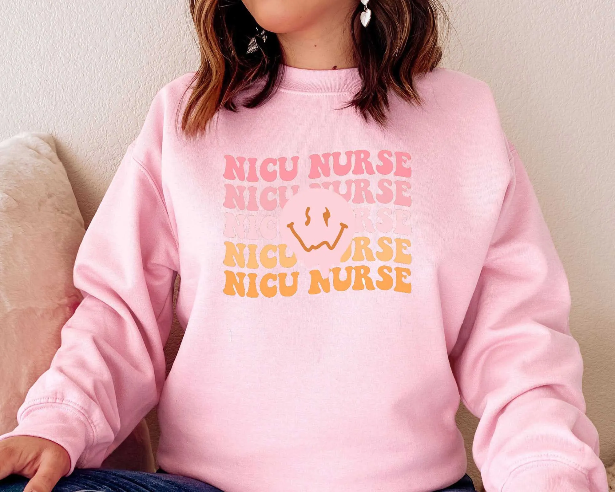 NICU Nurse Crewneck Sweatshirt melt smile face graphic women fashion cotton casual hipster vintage cotton spring autumn tops
NICU Nurse Crewneck Sweatshirt melt smile face graphic women fashion cotton casual hipster vintage cotton spring autumn tops