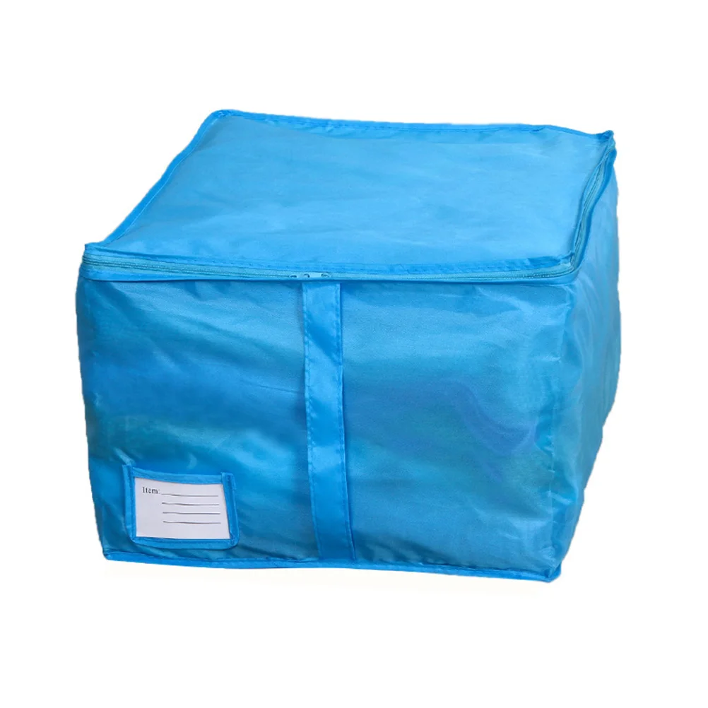 Oxford Fabric Zipper Handles Clothes Storage Organizer Quilt Bedding Storage Bag - Small (Blue) 
Oxford Fabric Zipper Handles Clothes Storage Organizer Quilt Bedding Storage Bag - Small (Blue)