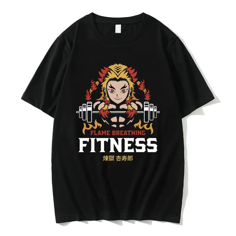 Hot Sale Anime Demon Slayer Kimetsu No Yaiba Rengoku Kyoujuro Flame Breathinc Fitness Tshirt Men Women Manga Loose T-shirts Male
Hot Sale Anime Demon Slayer Kimetsu No Yaiba Rengoku Kyoujuro Flame Breathinc Fitness Tshirt Men Women Manga Loose T-shirts Male