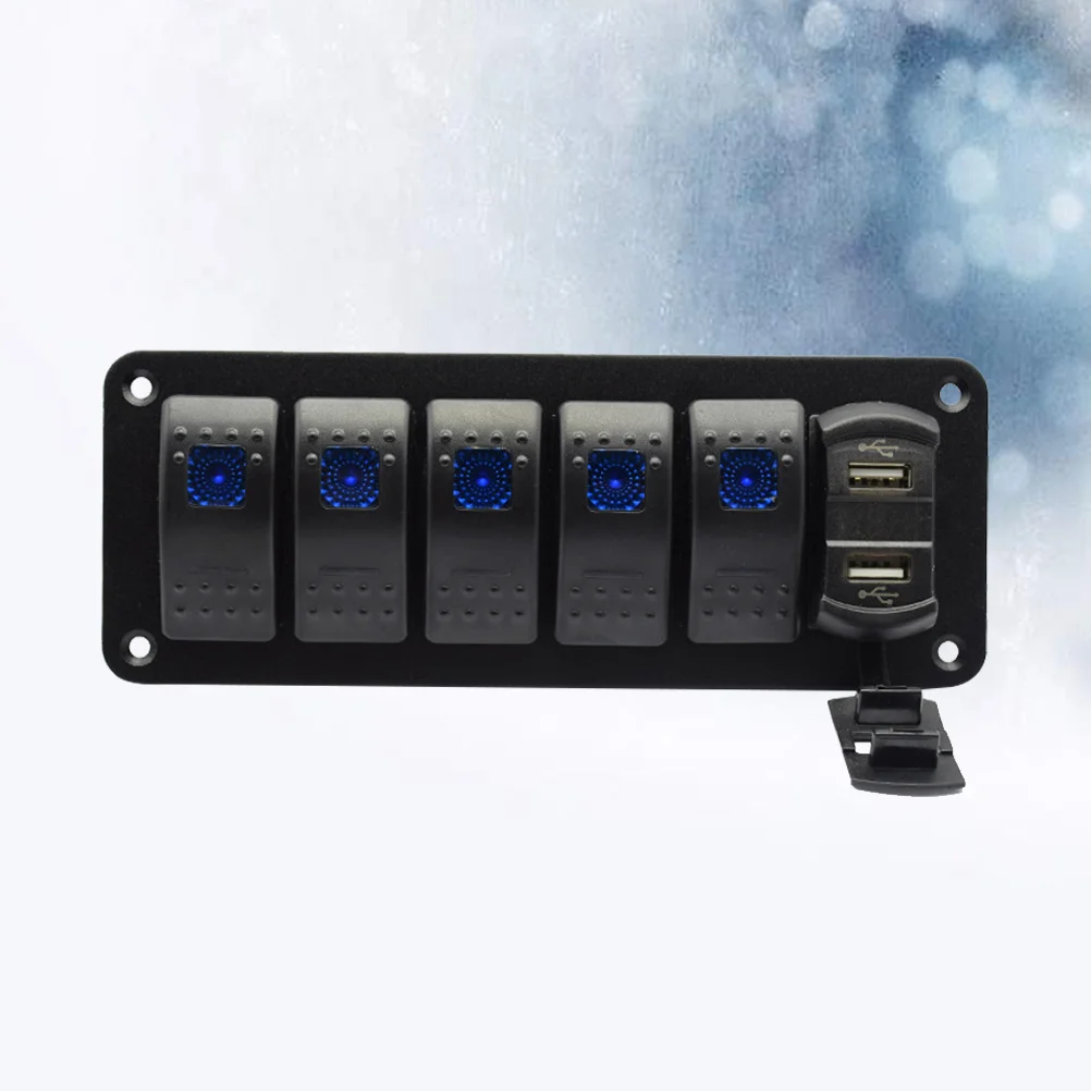 1Pc Professional 12-24V 6 Gang Dual USB Voltage Display Switch Panel for Motorcycle Bus Boat Ships Trailer Truck accessories
1Pc Professional 12-24V 6 Gang Dual USB Voltage Display Switch Panel for Motorcycle Bus Boat Ships Trailer Truck accessories