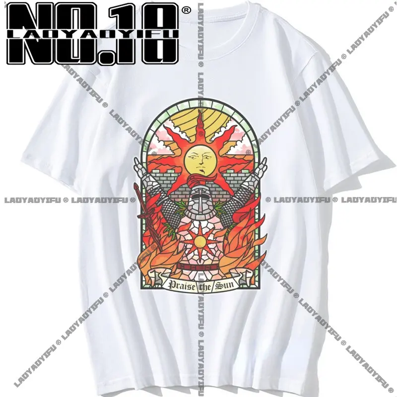 Church of The Sun Graphic Dark Souls 3 Tshirts Praise The Sun Youth Tees Harajuku Retro T Shirt Men Clothing Unisex Short-sleev
Church of The Sun Graphic Dark Souls 3 Tshirts Praise The Sun Youth Tees Harajuku Retro T Shirt Men Clothing Unisex Short-sleev