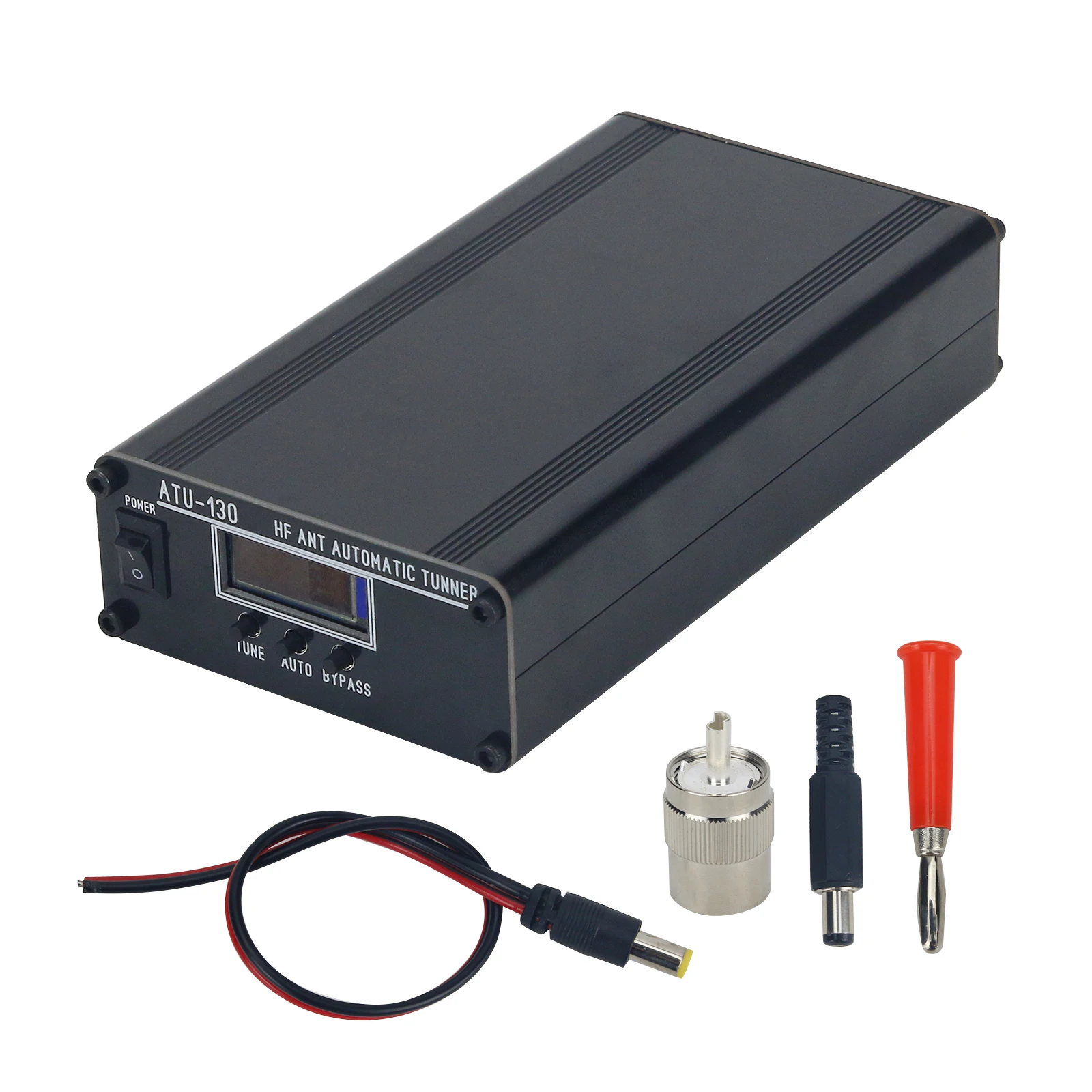 ATU-130 200W HF Automatic Antenna Tuner 3.5-54MHz Shortwave Antenna Tuner with Black Panel
ATU-130 200W HF Automatic Antenna Tuner 3.5-54MHz Shortwave Antenna Tuner with Black Panel