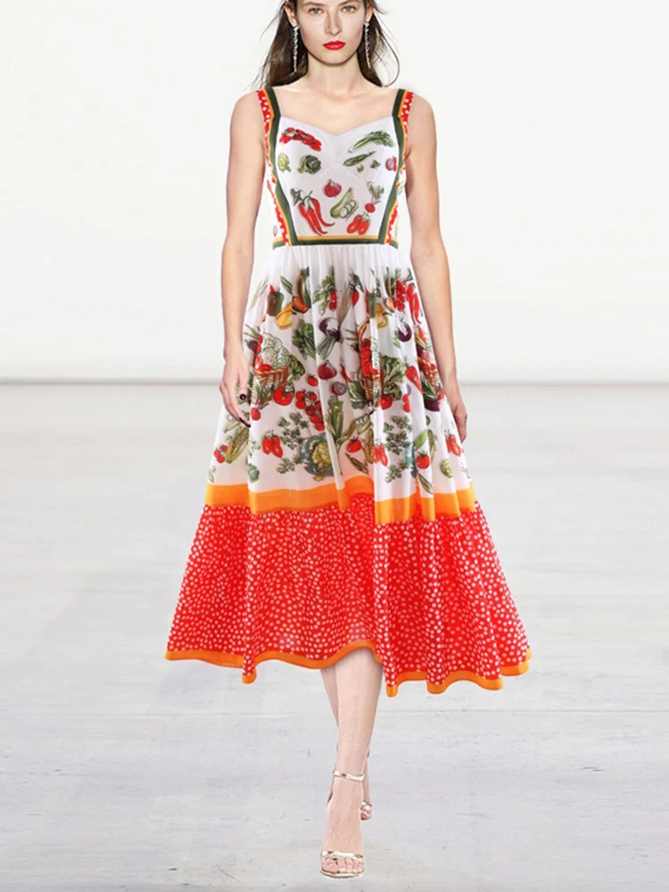 Fashion Runway Fixed Position Printing Dresses Summer Women Spaghetti Strap Party Vacation Bohemian Vestidos
Fashion Runway Fixed Position Printing Dresses Summer Women Spaghetti Strap Party Vacation Bohemian Vestidos
