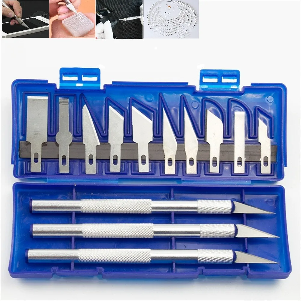 13Pcs Carving Knife Craft Sculpture Paper Cutting Blade Engraving Cutter Non-Slip Hand Tool DIY Paper Cutting Carving Blades
13Pcs Carving Knife Craft Sculpture Paper Cutting Blade Engraving Cutter Non-Slip Hand Tool DIY Paper Cutting Carving Blades