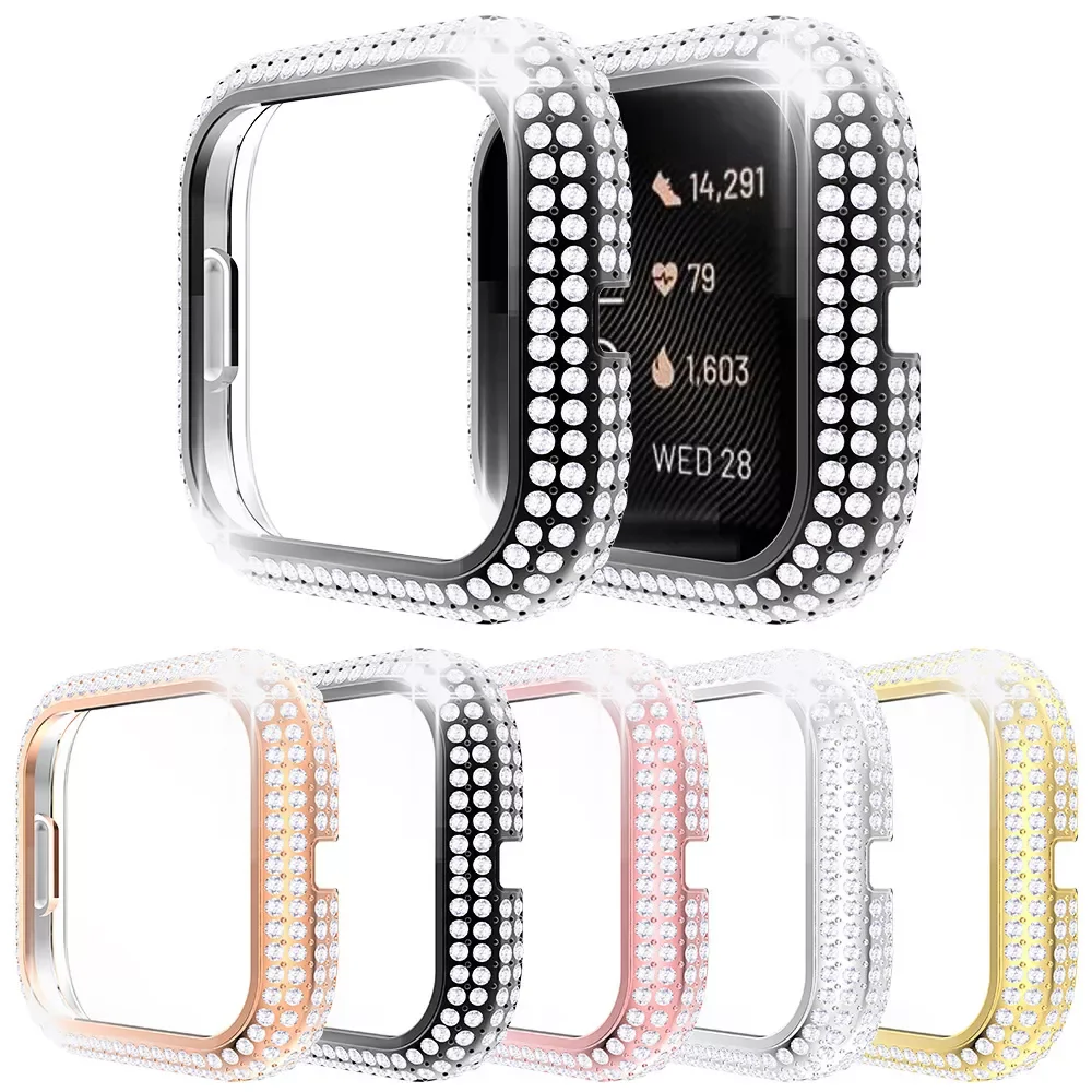Luxury Women Diamond Cover for Fitbit Versa 2 3 Sense Hard Watch Case PC Edge Protection Bumper Lightweight Frame Accessories
Luxury Women Diamond Cover for Fitbit Versa 2 3 Sense Hard Watch Case PC Edge Protection Bumper Lightweight Frame Accessories
