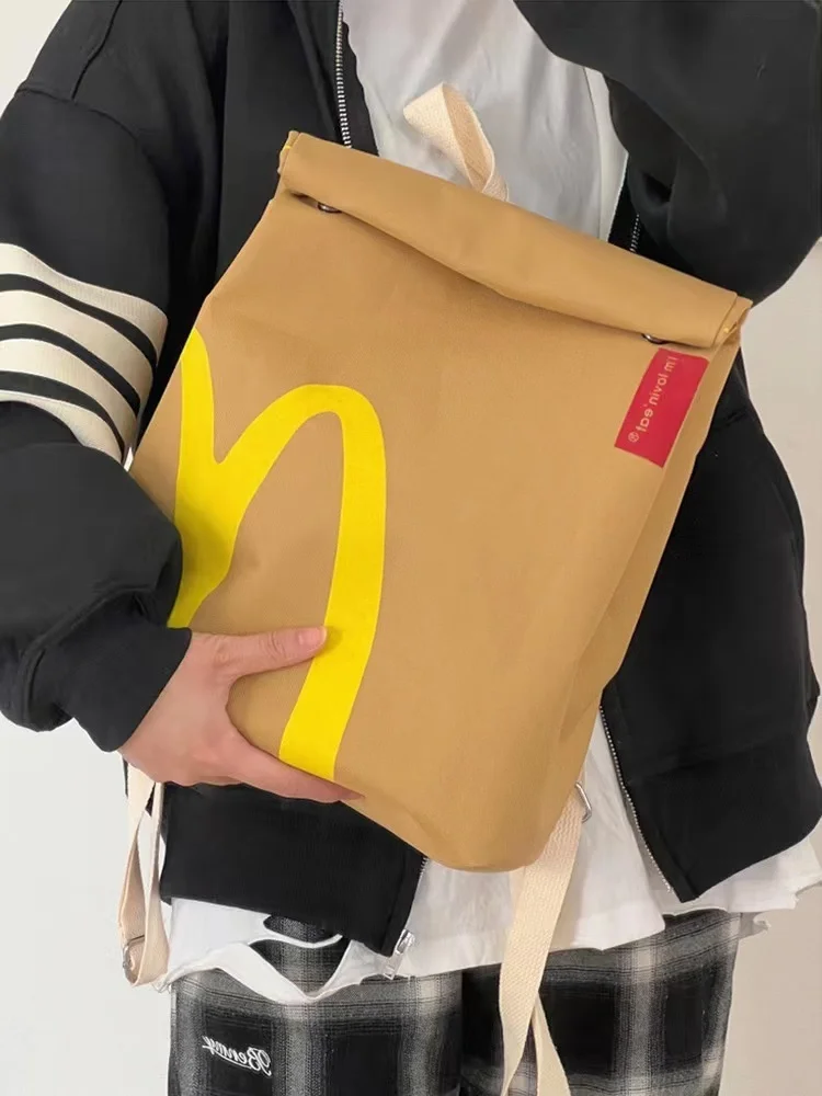 Cute Canvas Messenger Bag Creative French Fries Crossbody Bags Women Large M Printed Backpacks Students Funny Portable Mini Bag
Cute Canvas Messenger Bag Creative French Fries Crossbody Bags Women Large M Printed Backpacks Students Funny Portable Mini Bag