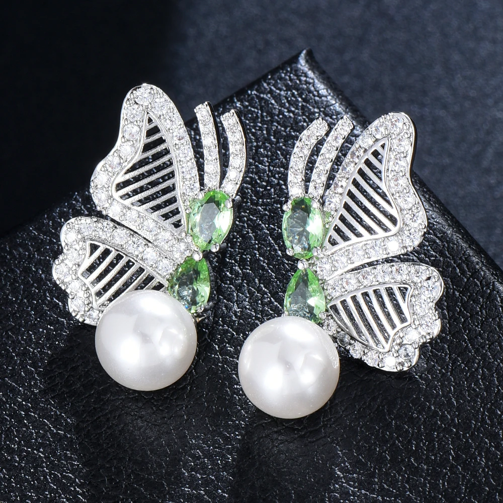 Jimbora New Trendy Butterfly Earrings for Women Girl Daily Bridal Wedding Party Jewelry Romantic Present Gift High Quality 
Jimbora New Trendy Butterfly Earrings for Women Girl Daily Bridal Wedding Party Jewelry Romantic Present Gift High Quality
