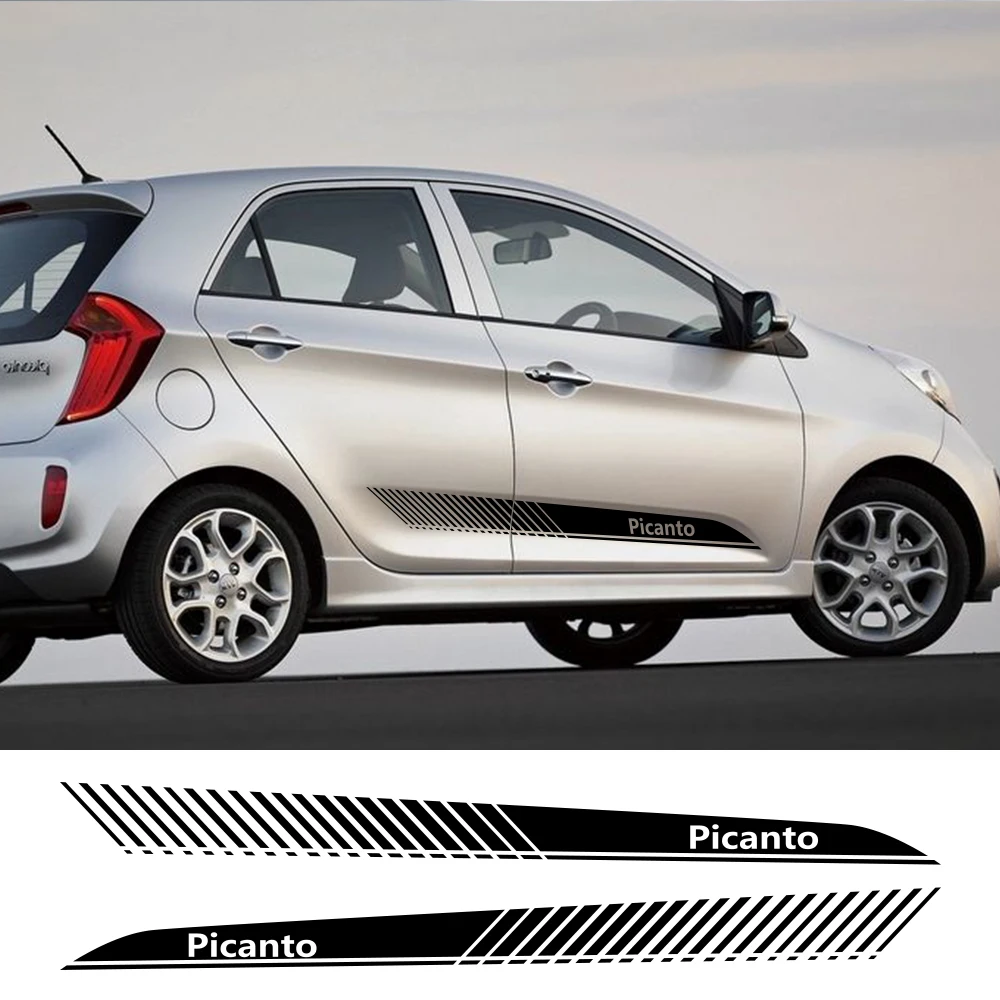 2pcs Car Side Stripe Sticker Vinyl Film Auto Racing Sports Decals Decoration For KIA Picanto Tuning DIY Styling Car Accessories
2pcs Car Side Stripe Sticker Vinyl Film Auto Racing Sports Decals Decoration For KIA Picanto Tuning DIY Styling Car Accessories