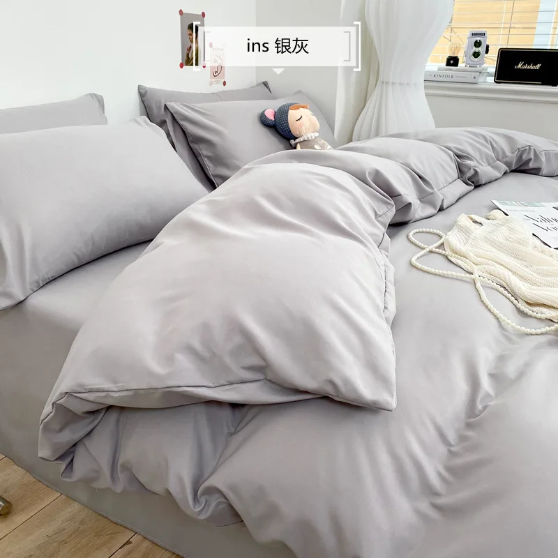 Queen Sheet Set Solid Color - 4-Piece Bedding and Pillowcase Set with Deep Pockets - Fade Resistant, Machine Washable - Grey
Queen Sheet Set Solid Color - 4-Piece Bedding and Pillowcase Set with Deep Pockets - Fade Resistant, Machine Washable - Grey