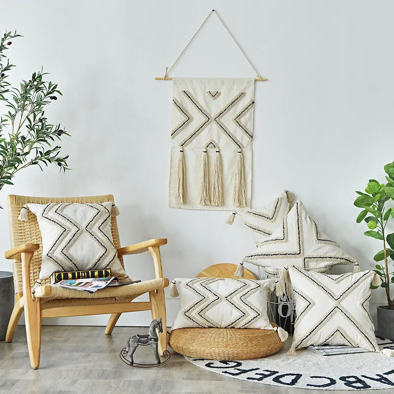 Morocco Cushion Covers Tufted Tassel Pillowcase Bohemian Beige Decorative Throw Pillow Cushion for Room Sofa Bed 45X45/30X50cm
Morocco Cushion Covers Tufted Tassel Pillowcase Bohemian Beige Decorative Throw Pillow Cushion for Room Sofa Bed 45X45/30X50cm
